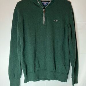 Vineyard Vines Men's Cashmere Blend  1/4 Zip Sweater